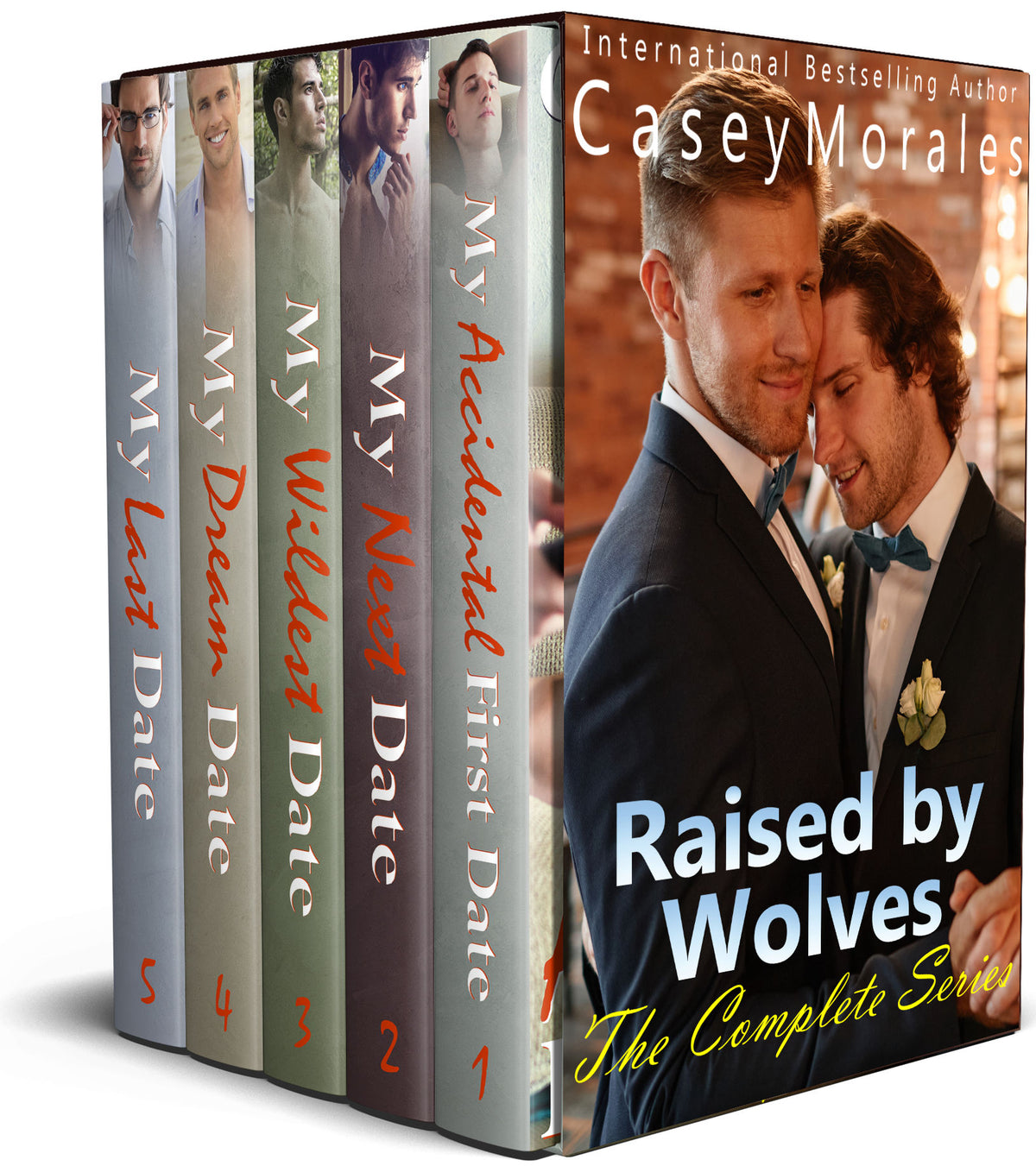 Raised by Wolves Complete Series Omnibus by Casey Morales, OwnVoices MM coming-out romance