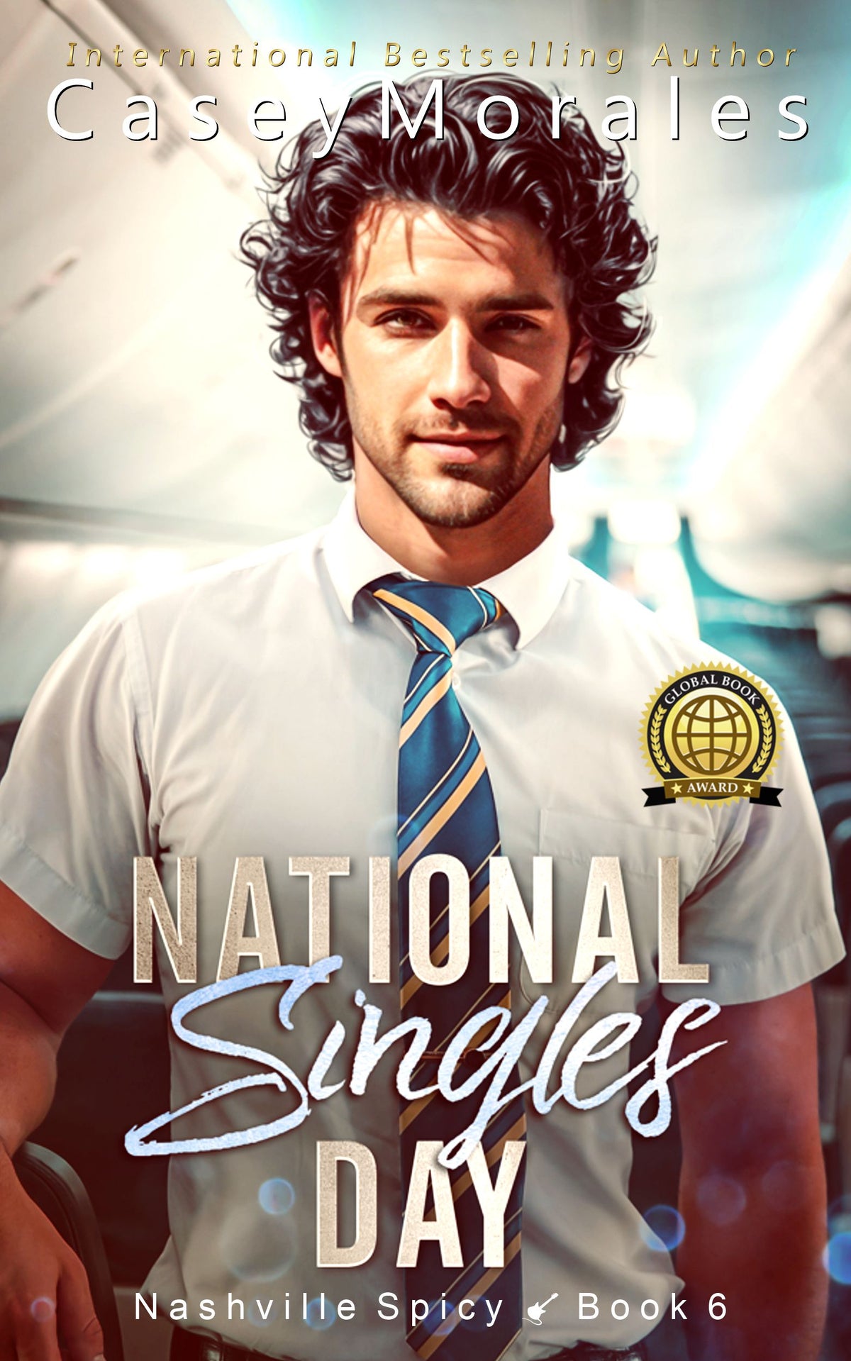National Singles Day by Casey Morales, signed paperback, Nashville Spicy Book 7, OwnVoices MM romantic comedy