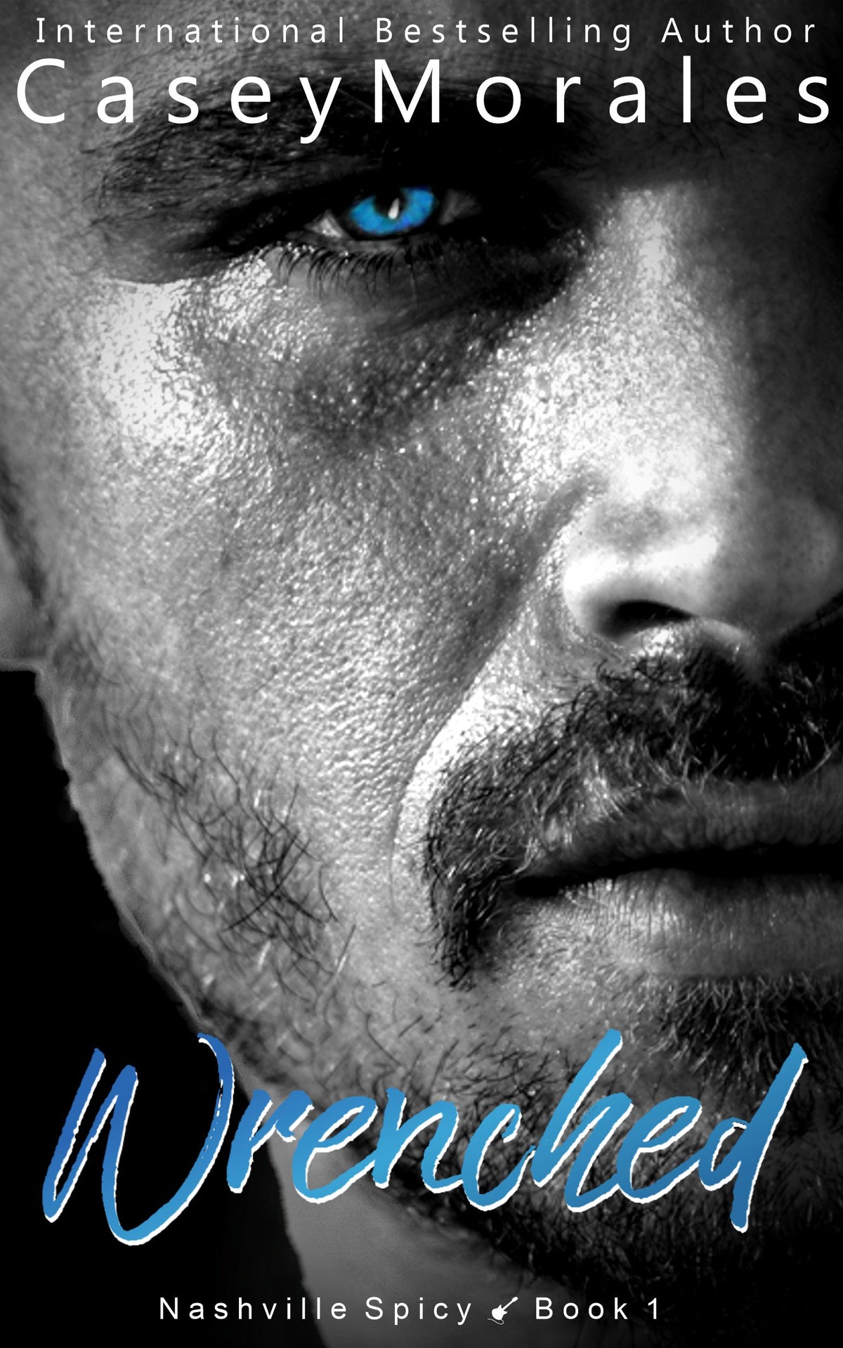 Wrenched by Casey Morales, signed paperback, Nashville Spicy Book 2, OwnVoices MM romantic suspense