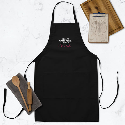 Embroidered Apron: Like a Lady