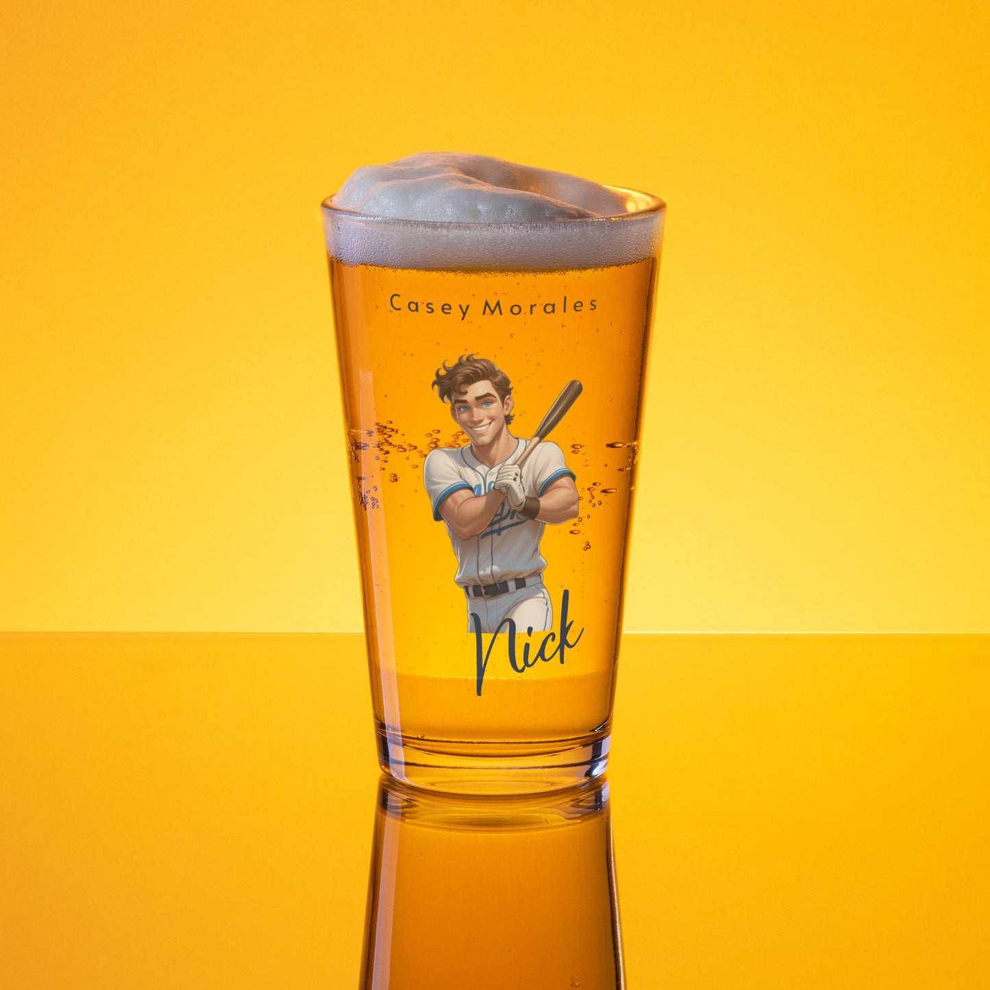 Shaker pint glass: The Nick