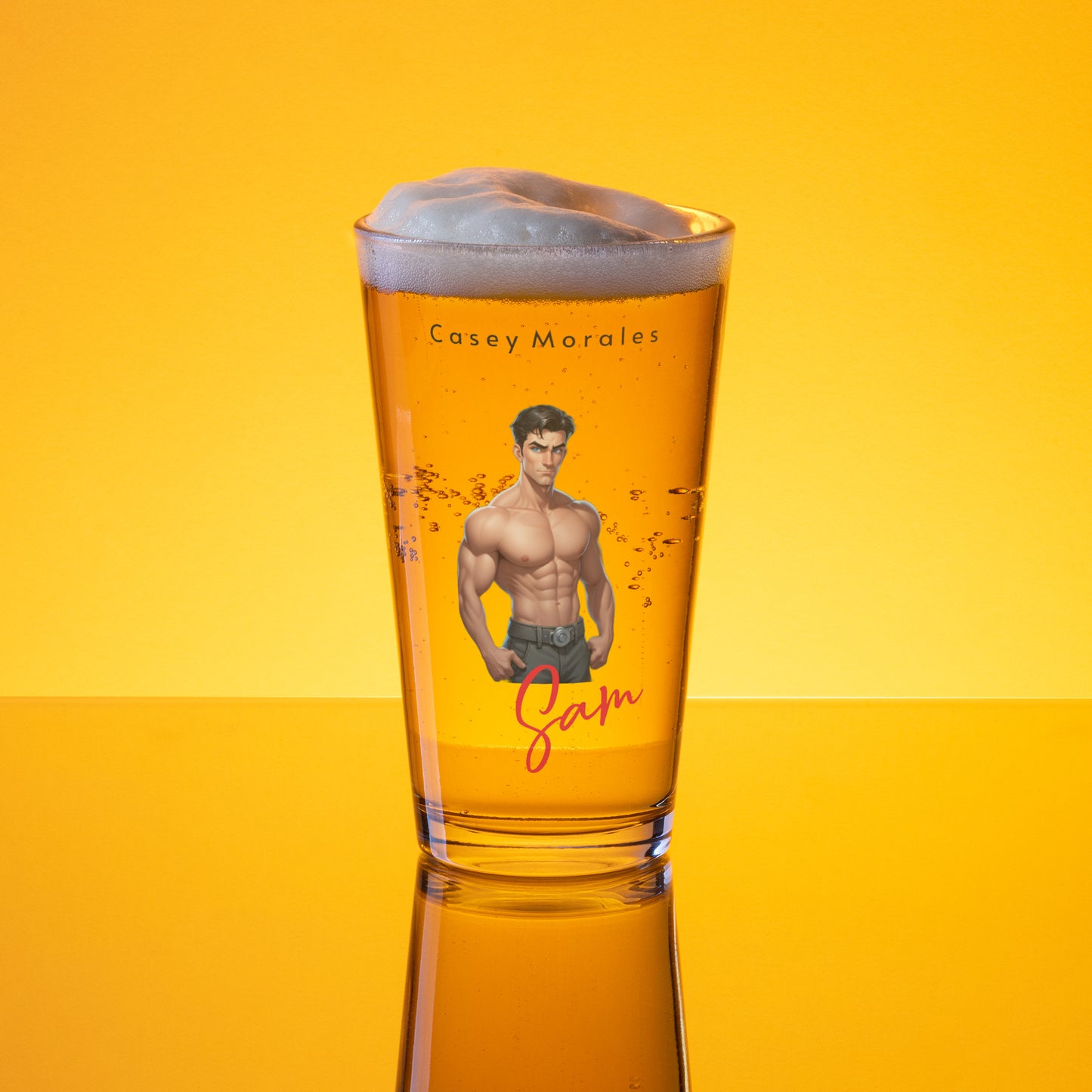 Shaker pint glass: The Sam