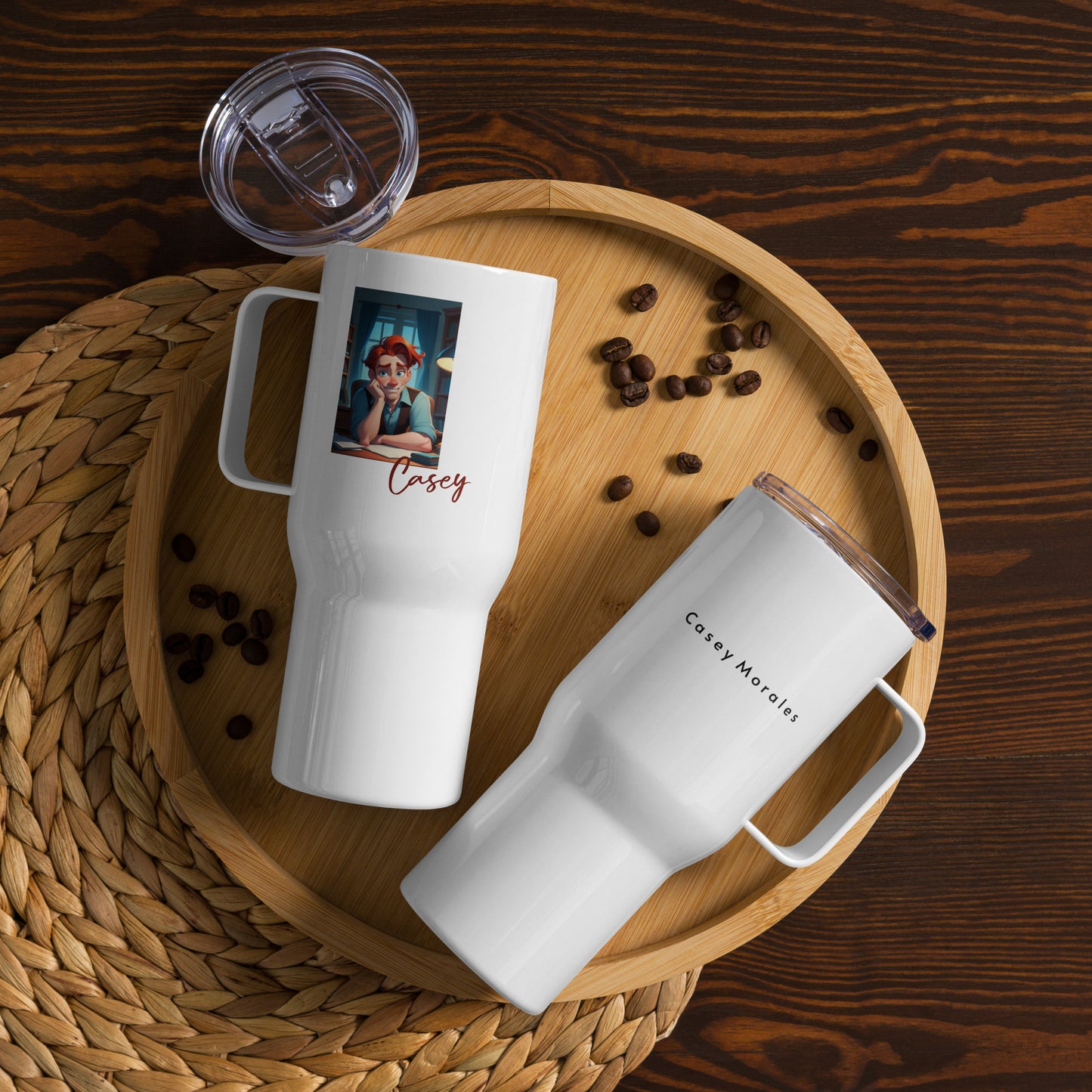 Travel mug with a handle: Casey 3