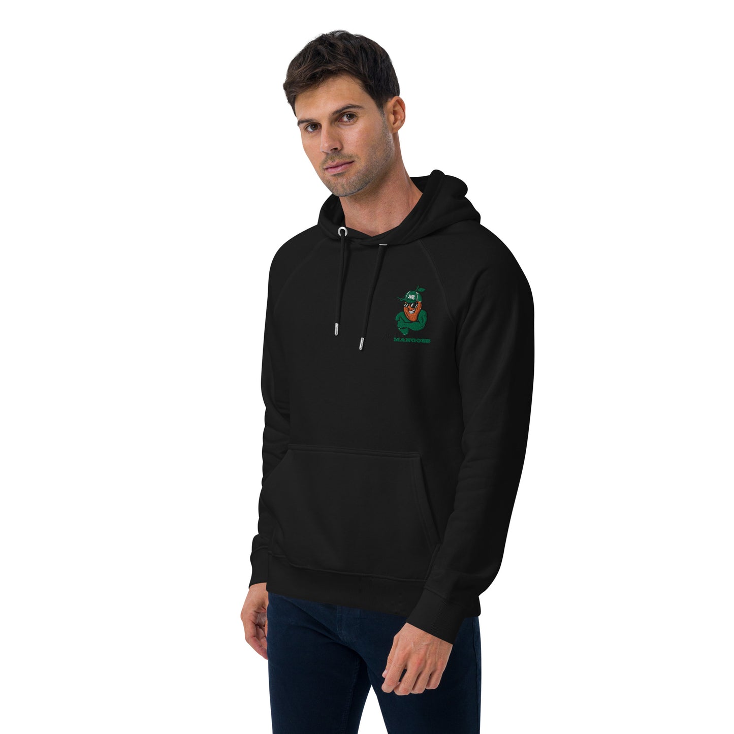 Men's eco raglan hoodie: Morales Mangoes