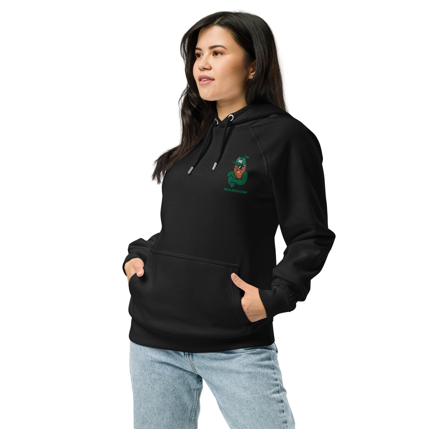 Women's eco raglan hoodie