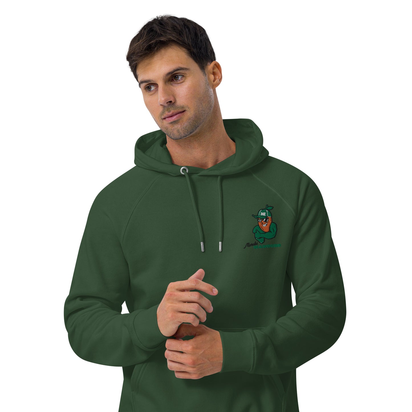 Men's eco raglan hoodie: Morales Mangoes