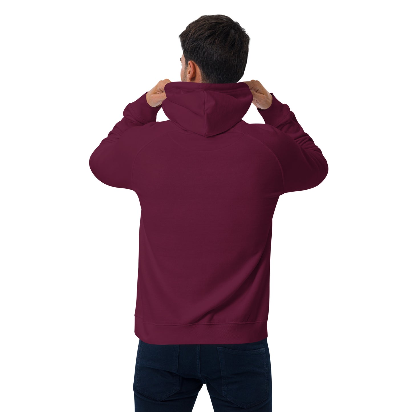 Men's eco raglan hoodie: Morales Mangoes