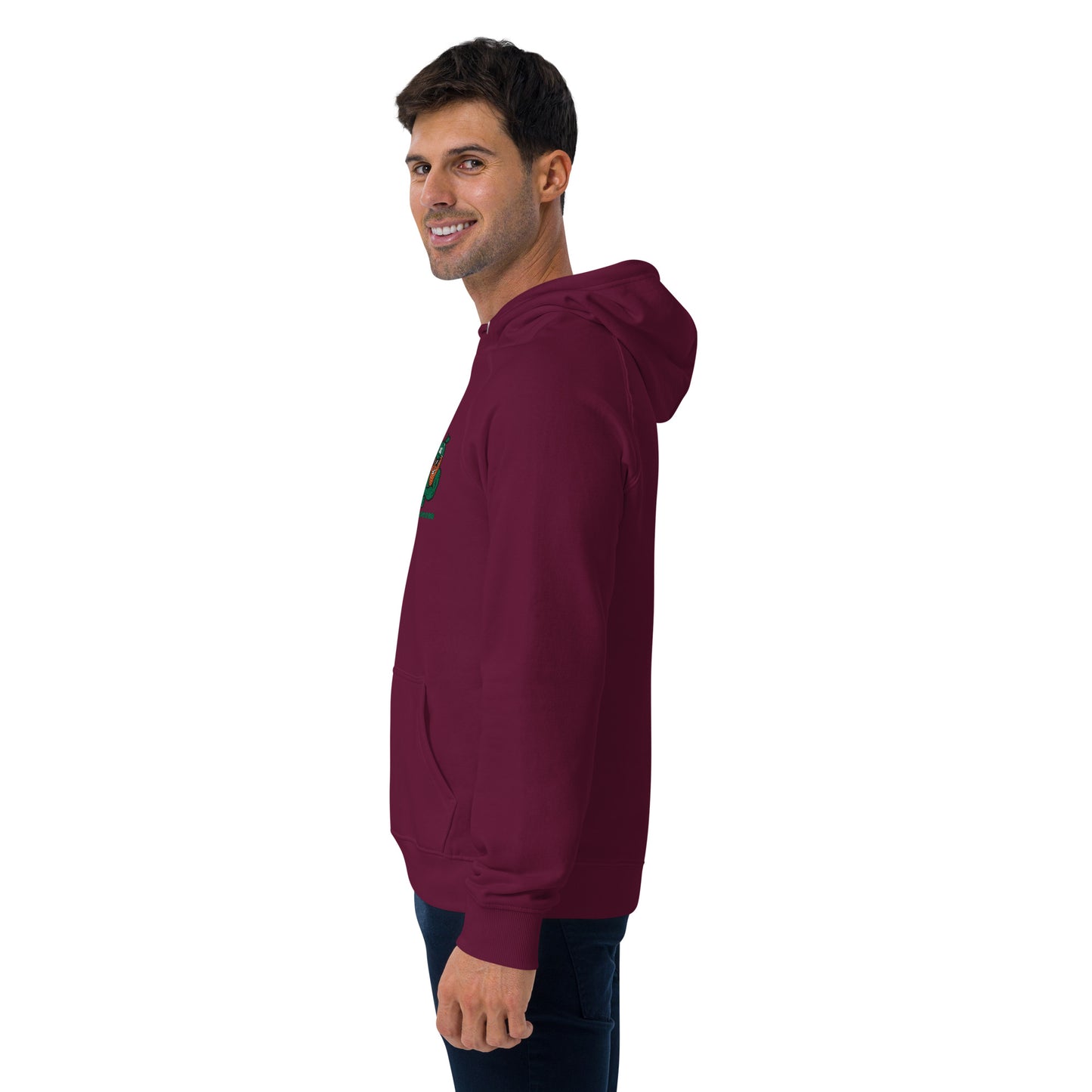 Men's eco raglan hoodie: Morales Mangoes