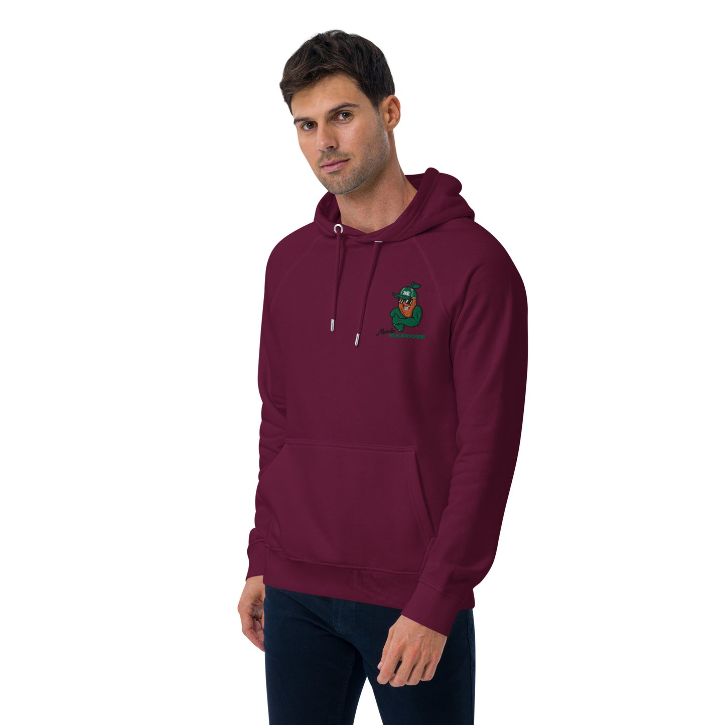 Men's eco raglan hoodie: Morales Mangoes