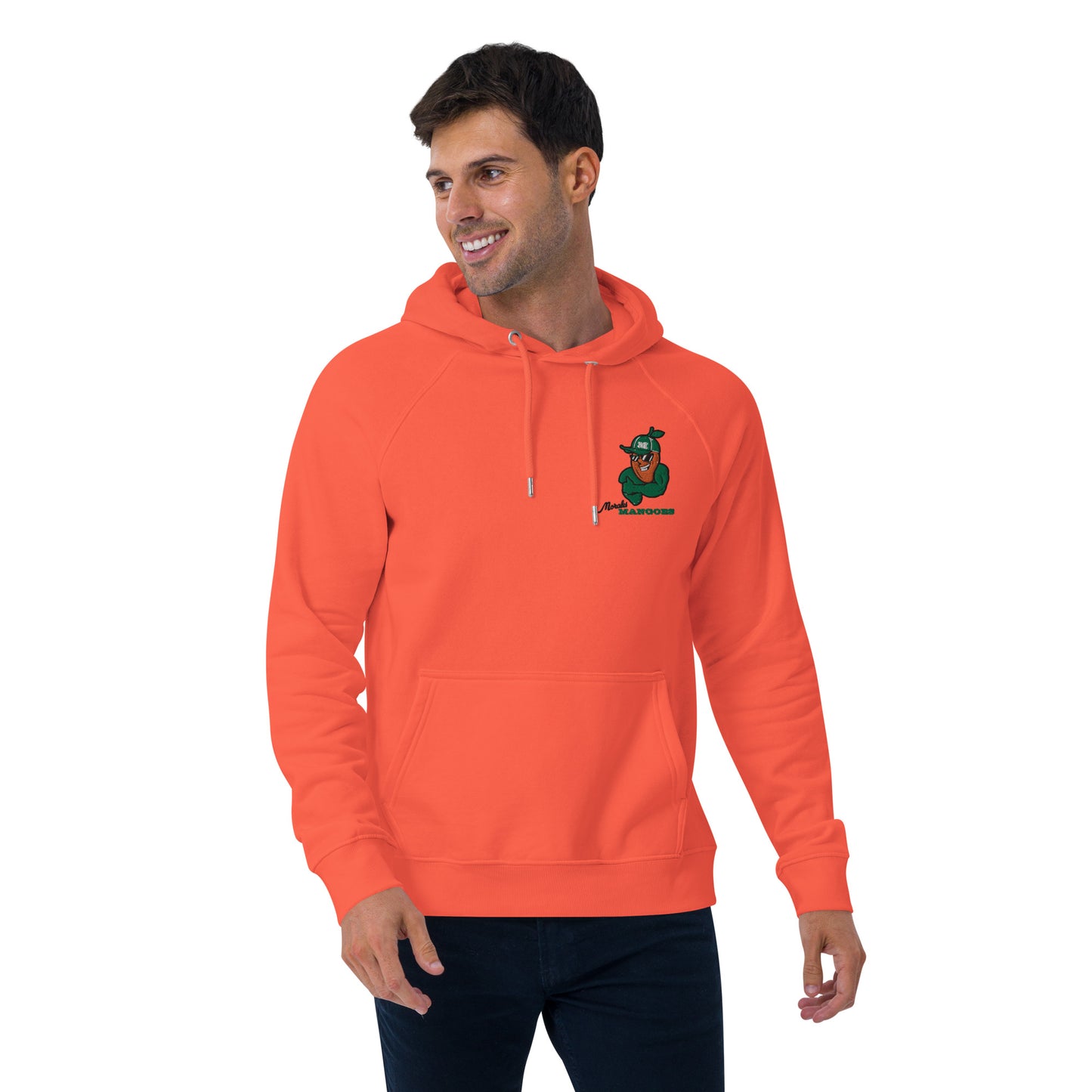 Men's eco raglan hoodie: Morales Mangoes