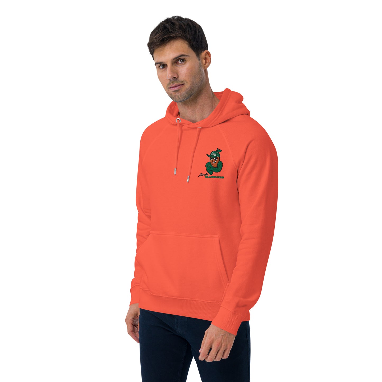 Men's eco raglan hoodie: Morales Mangoes