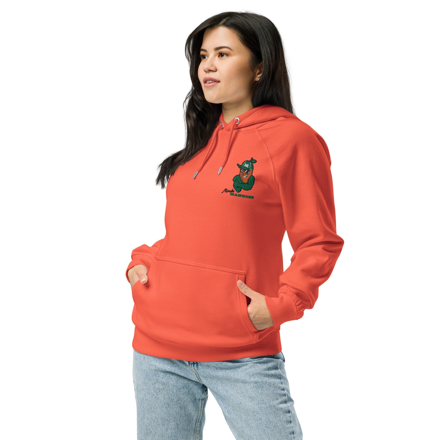 Women's eco raglan hoodie