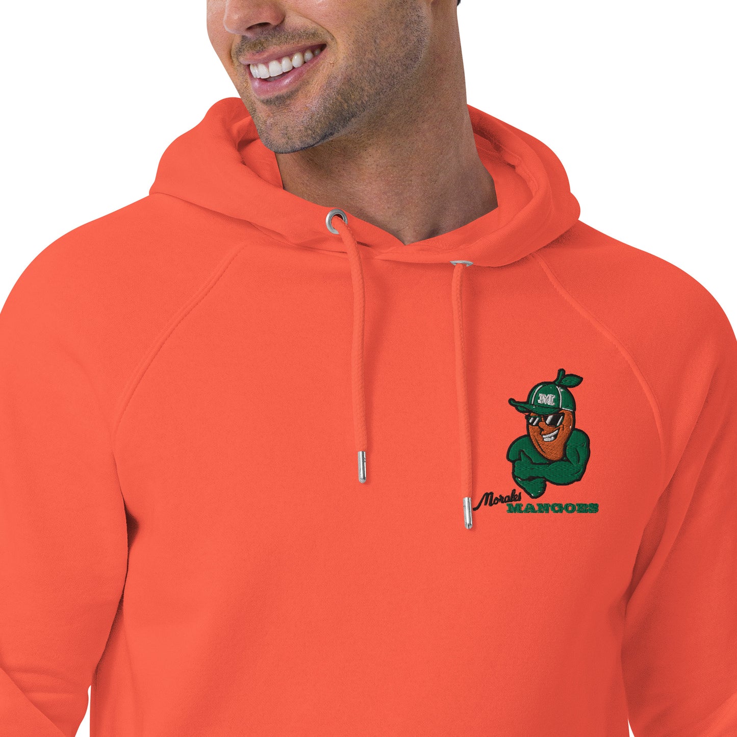 Men's eco raglan hoodie: Morales Mangoes