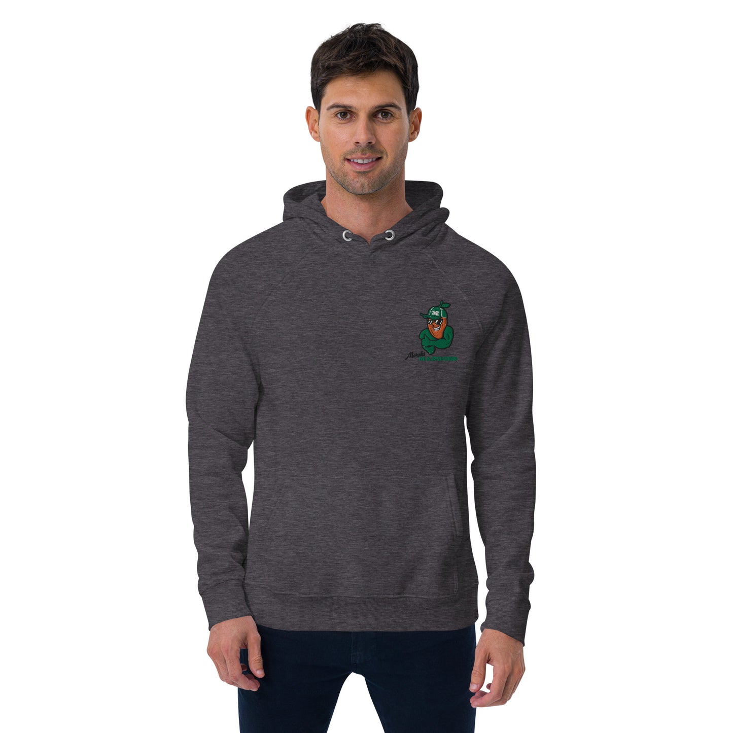 Men's eco raglan hoodie: Morales Mangoes