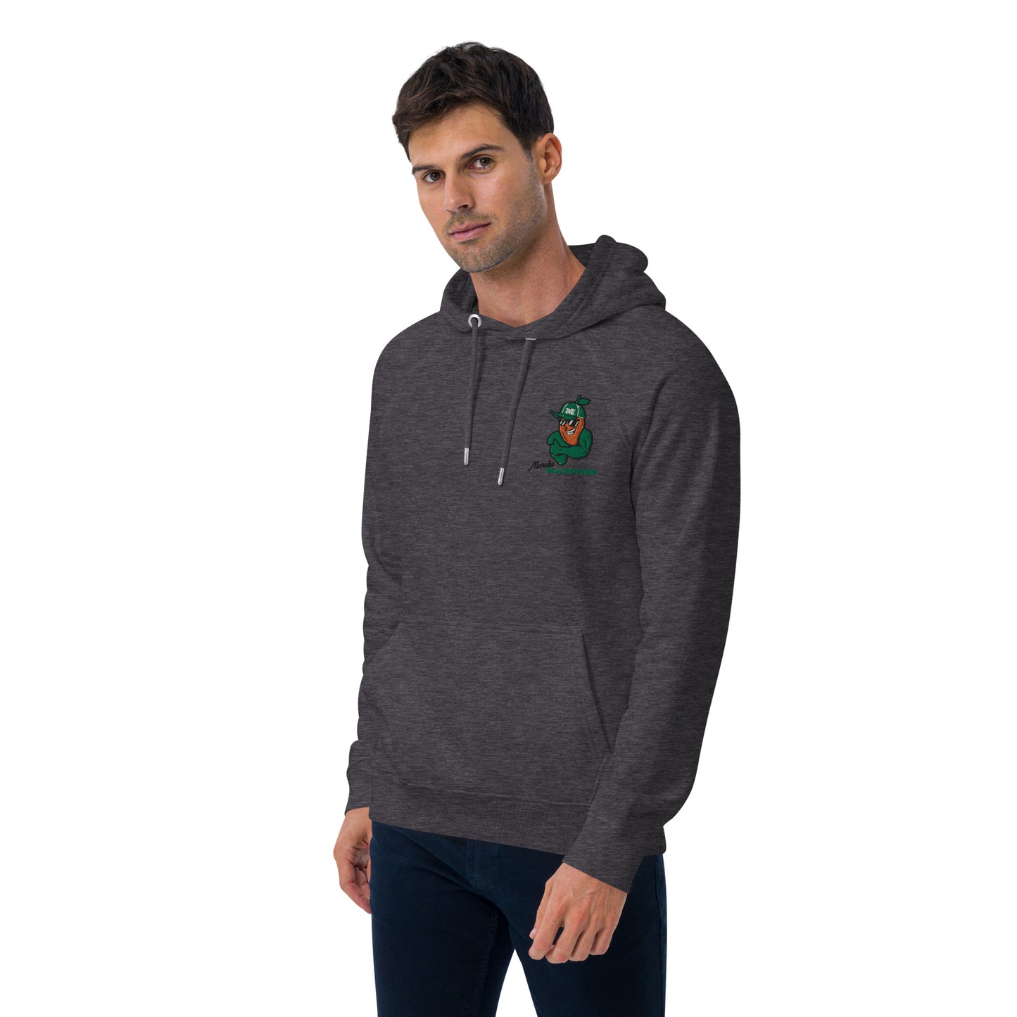 Men's eco raglan hoodie: Morales Mangoes