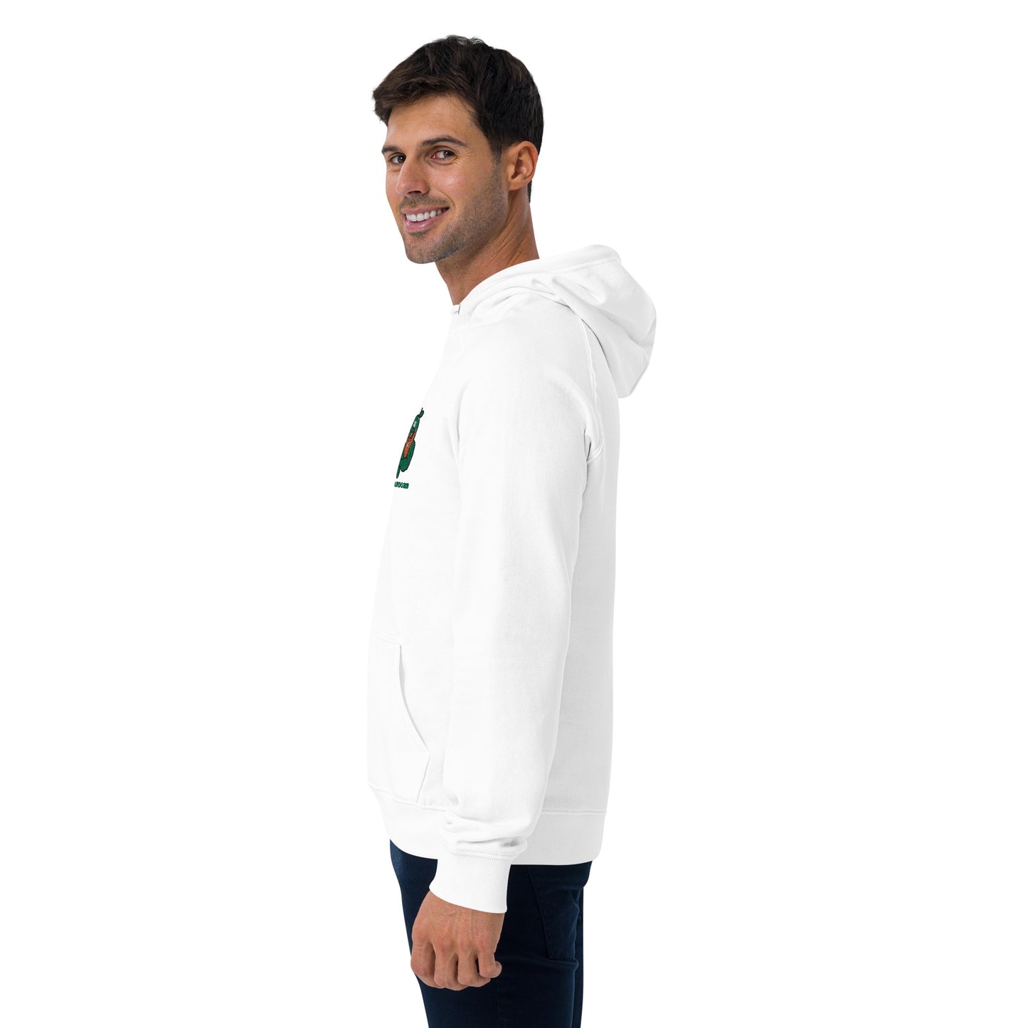 Men's eco raglan hoodie: Morales Mangoes