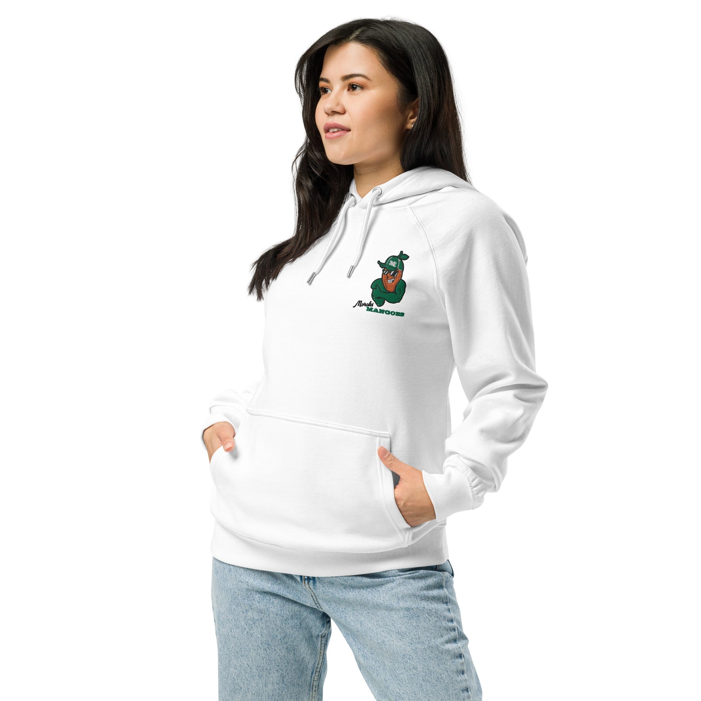 Women's eco raglan hoodie