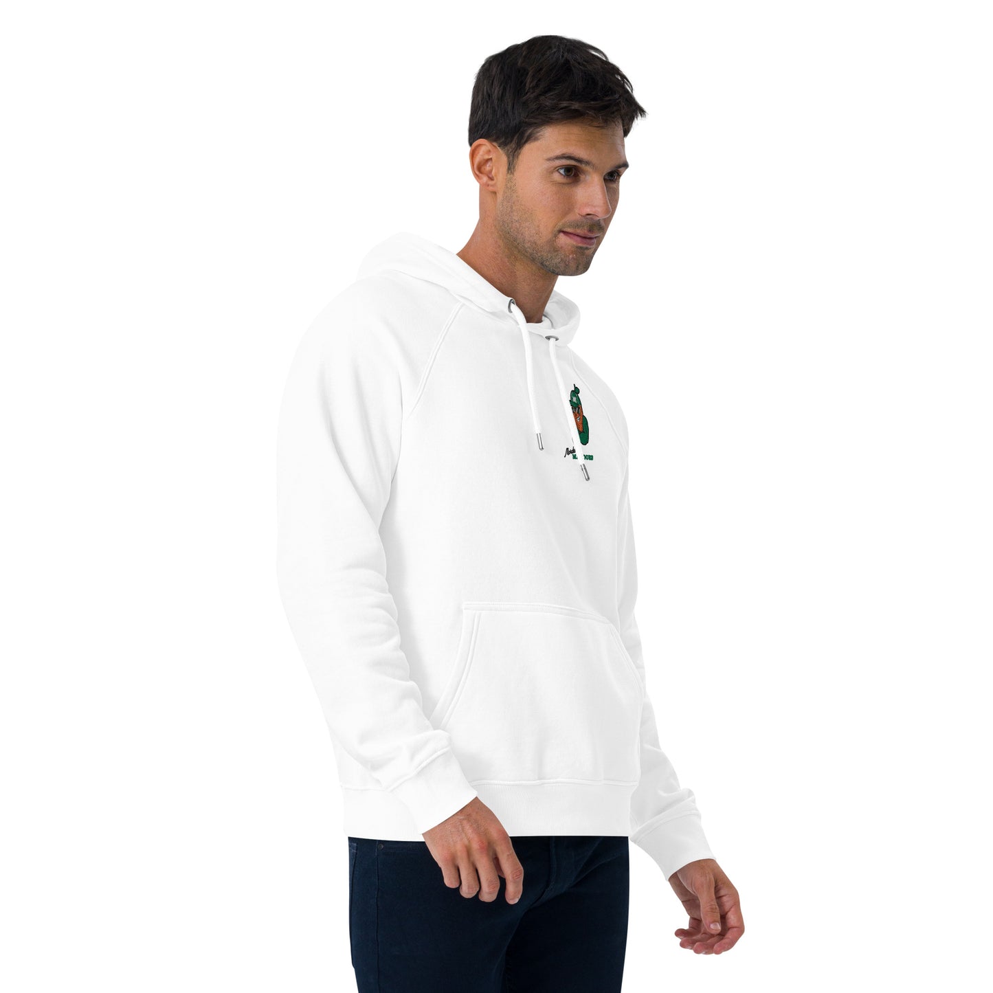 Men's eco raglan hoodie: Morales Mangoes